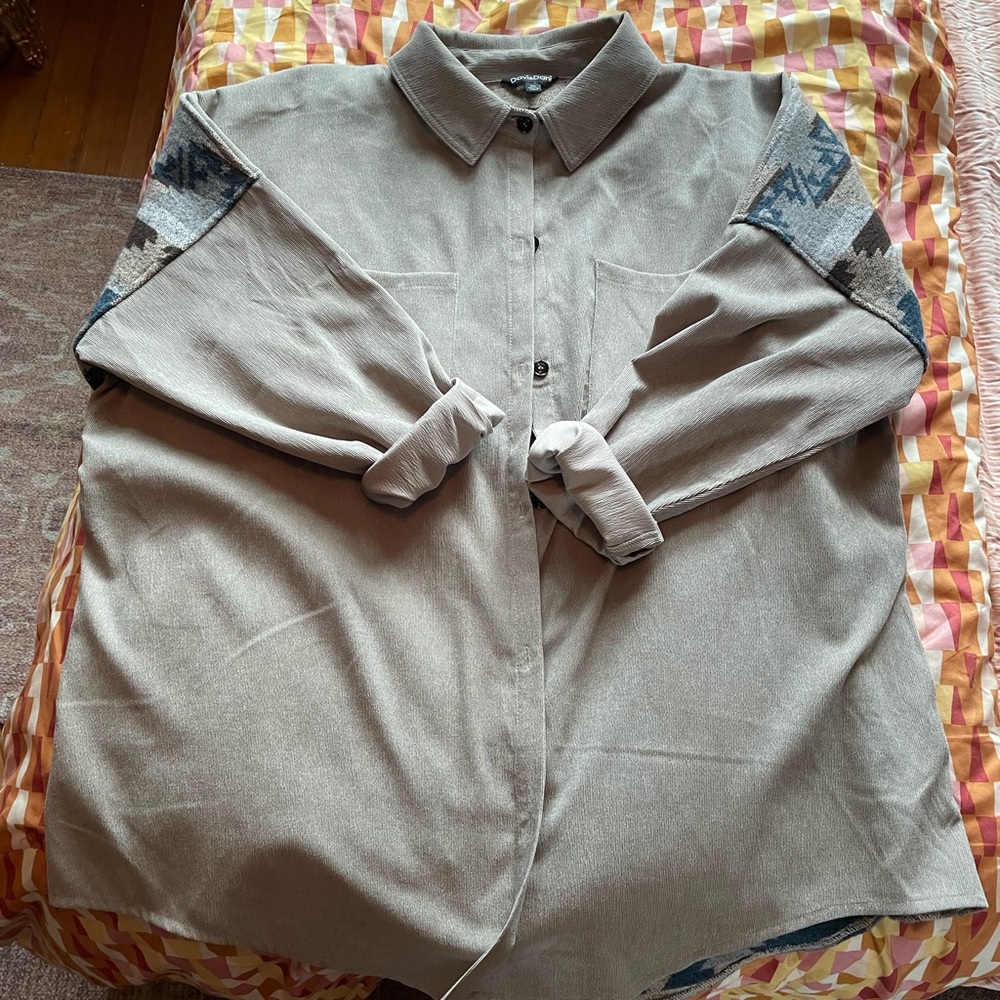Embroidered Button Down